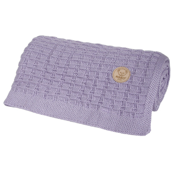 Bamboo baby blanket violet Misio