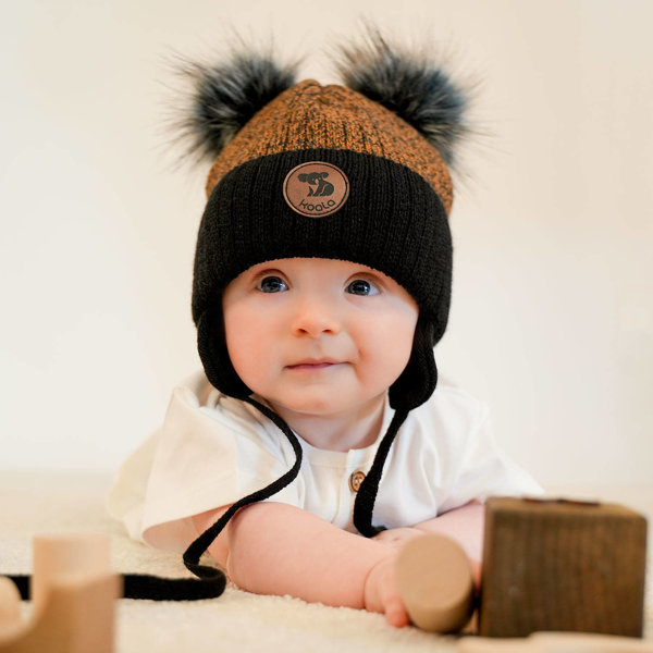 Ceguimos Baby Kids Winter Hat Scarf Set Beanie Cap 0-24 Months 