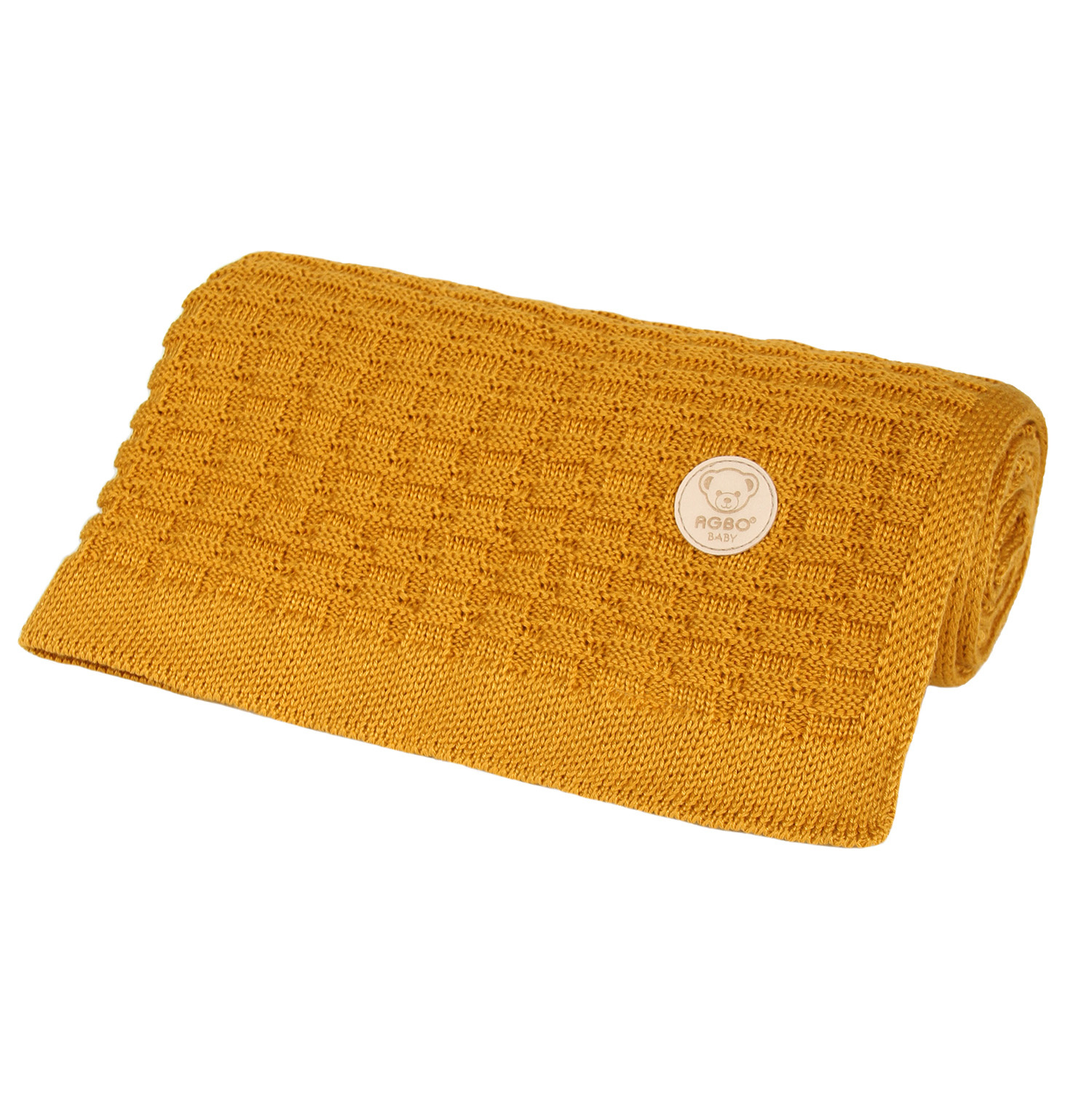 Bamboo blanket for children Teddy 80x100 Mustard Baby blankets