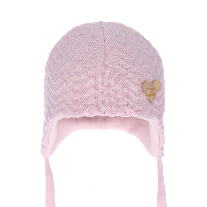 Girl's winter tied hat