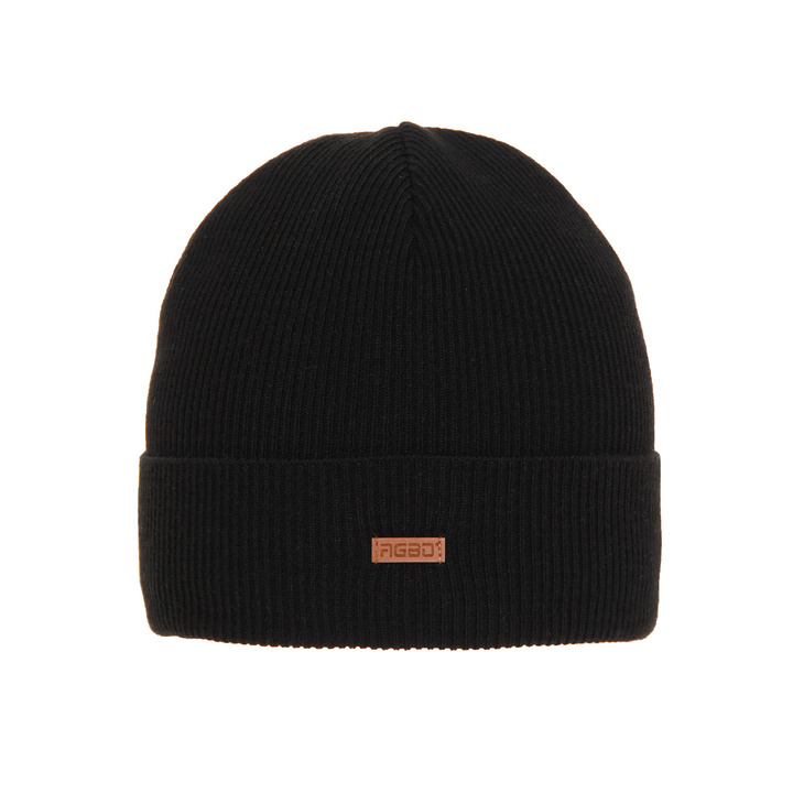 Men's winter hat black Aleks