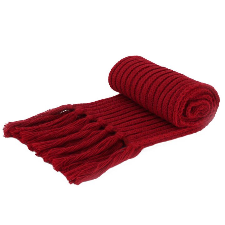 Woman's winter scarf burgund Simba