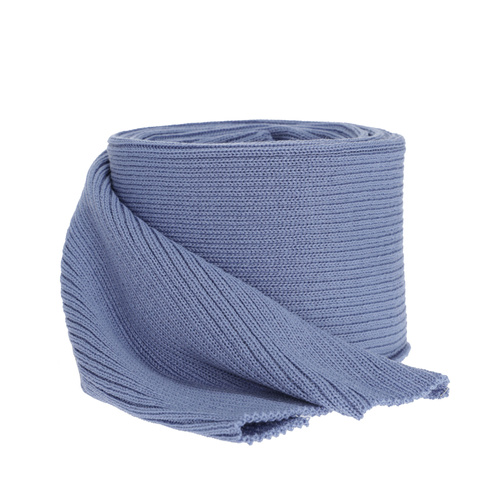 Szalik zimowy męski, niebieski, 100% wełniana merino Brayan