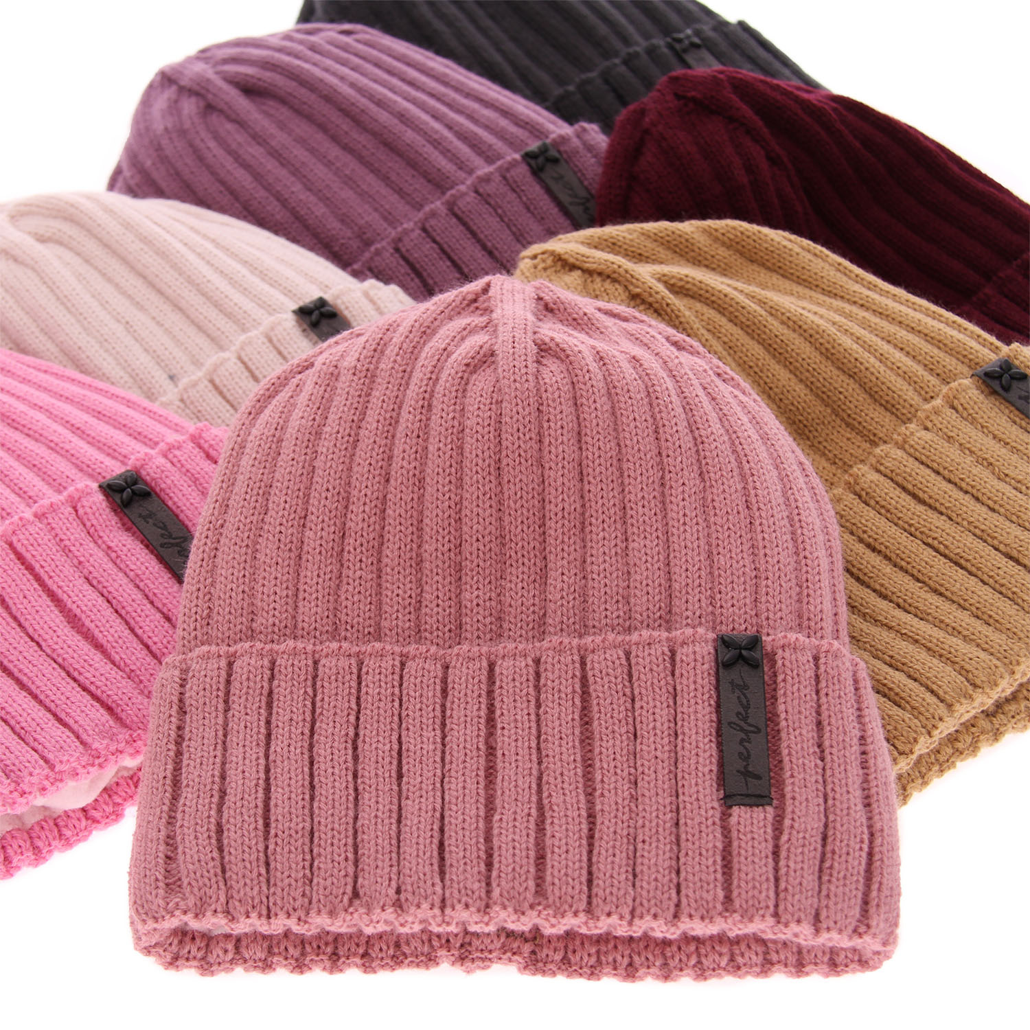 Czapka zimowa damska, kremowa, elegancka Parisa