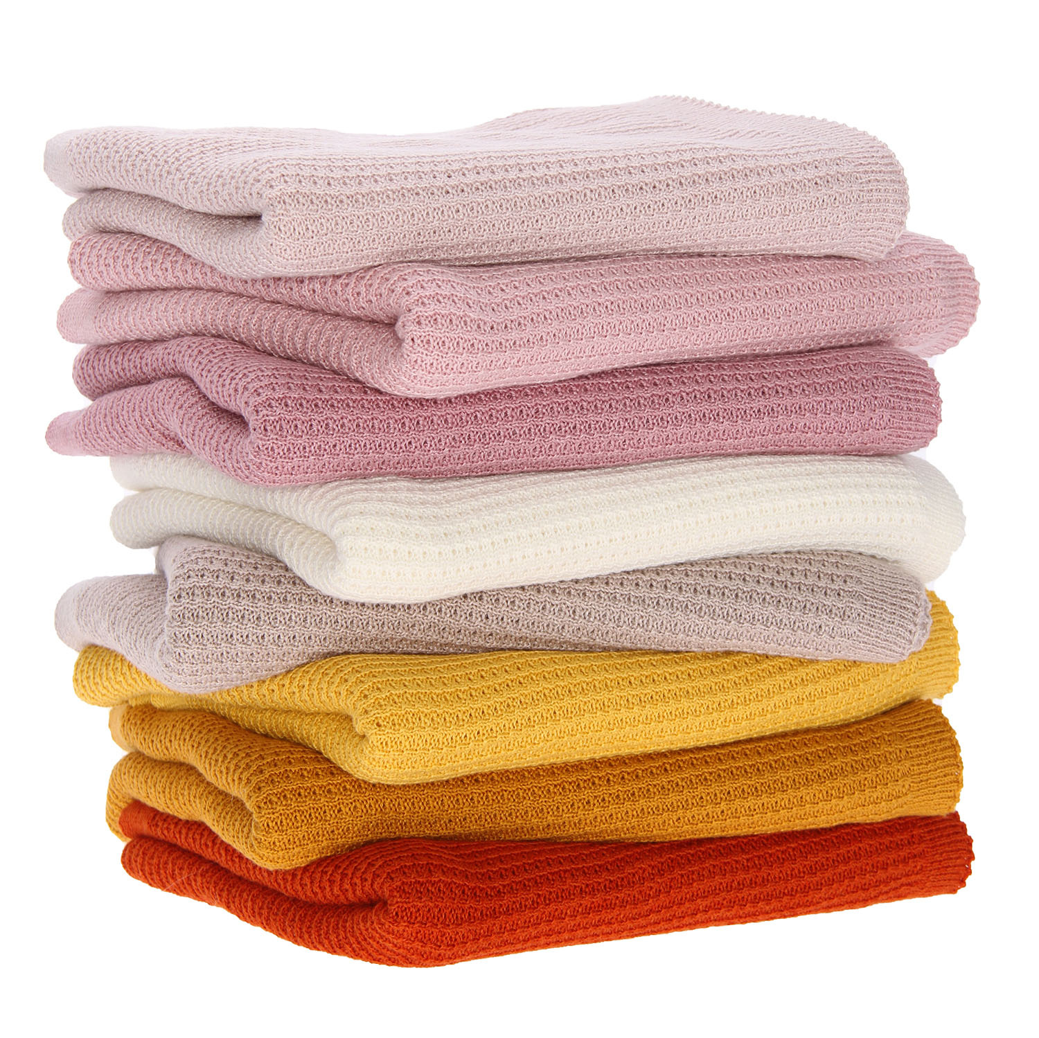 Kocyk Bambusowo-bawełniany dla dziecka, niemowlaka, musztardowy, delikatny Bambini