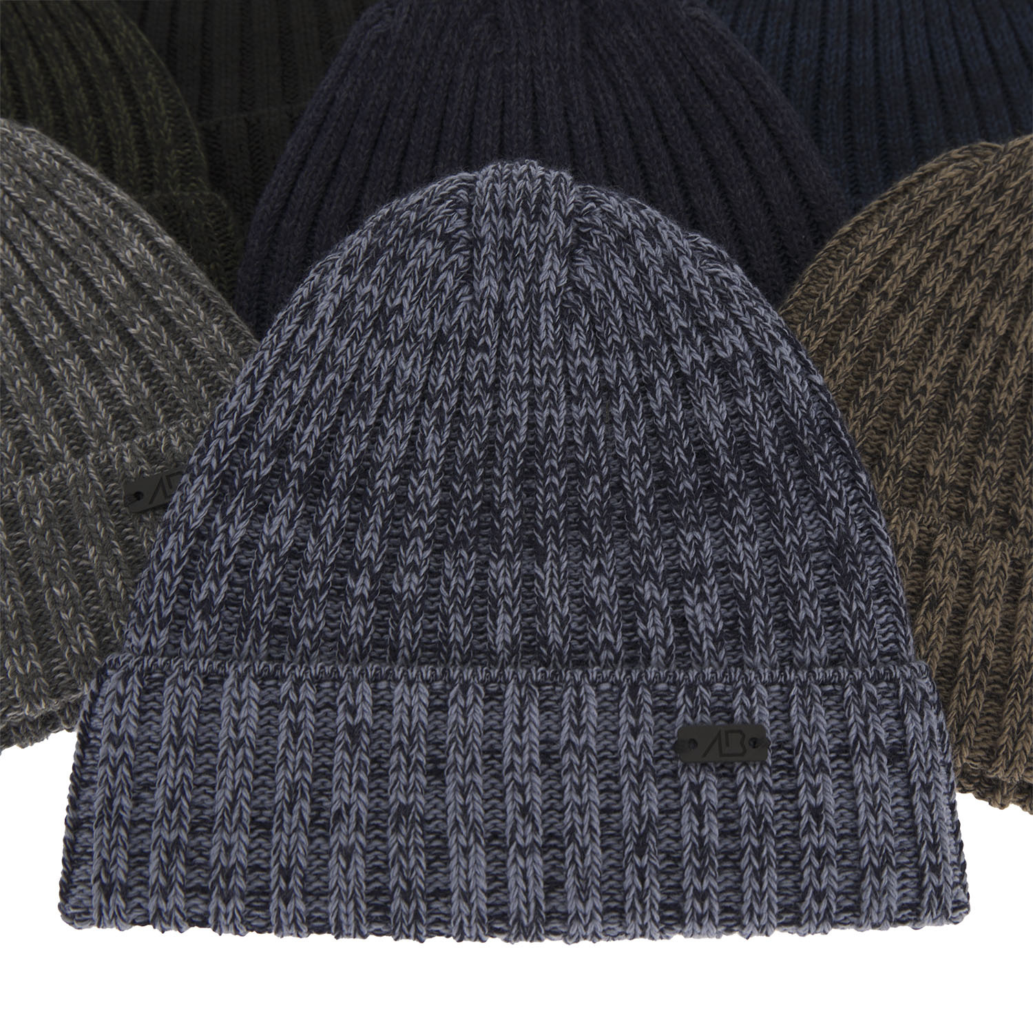 Czapka zimowa męska, szara, wełniana merino, Timon