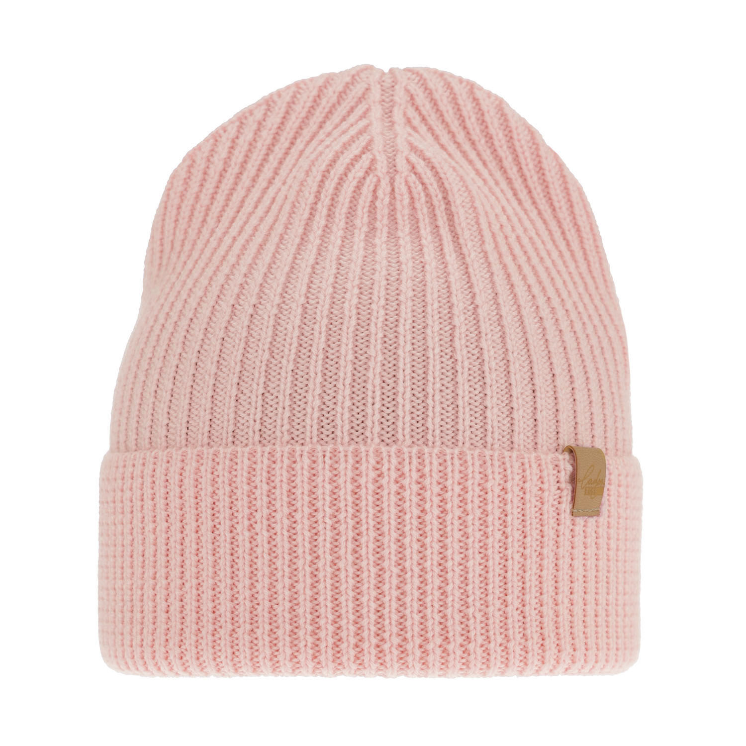 Czapka zimowa damska, różowa, 100% wełniana merino Isla