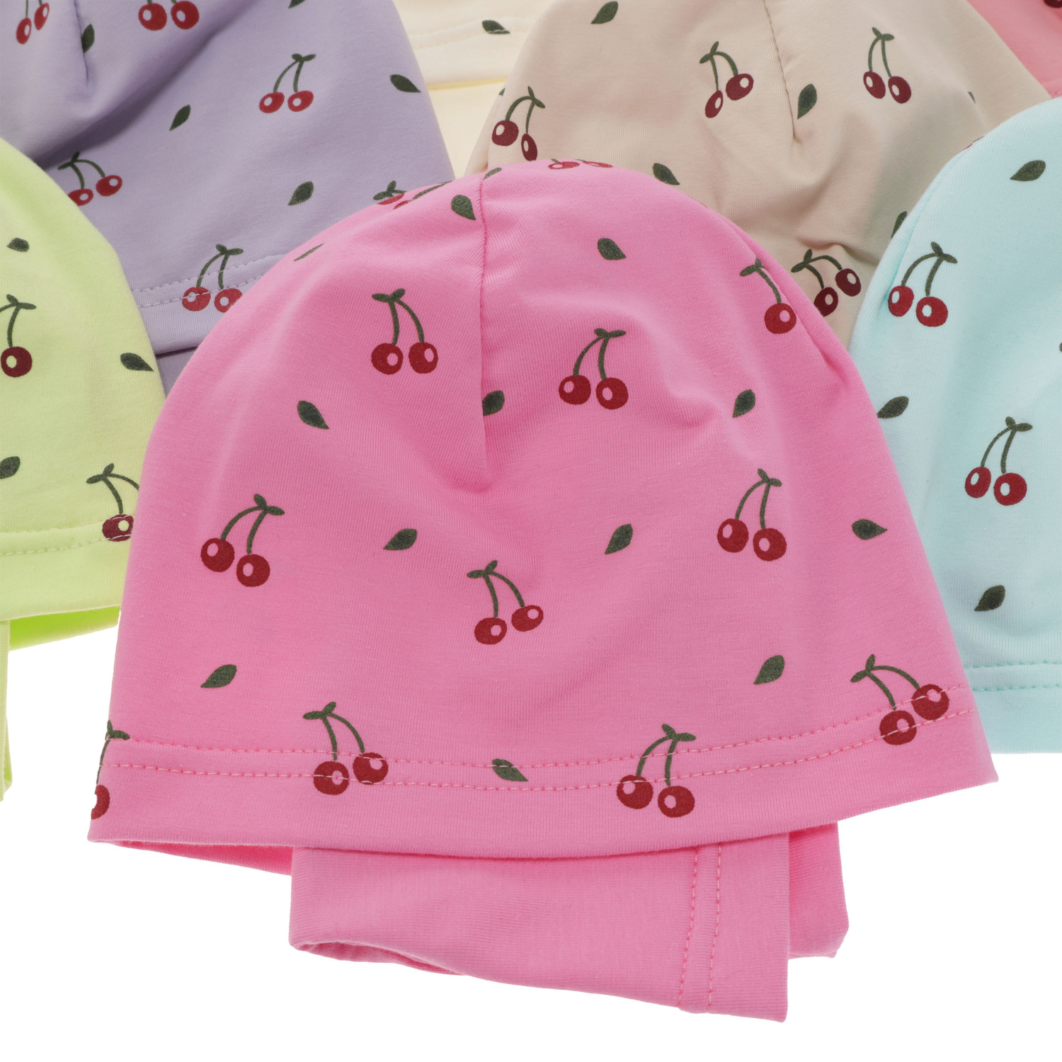 Czapka i komin dla dziewczynki jesienny, wiosenny komplet, miętowy, bawełniany Cerise