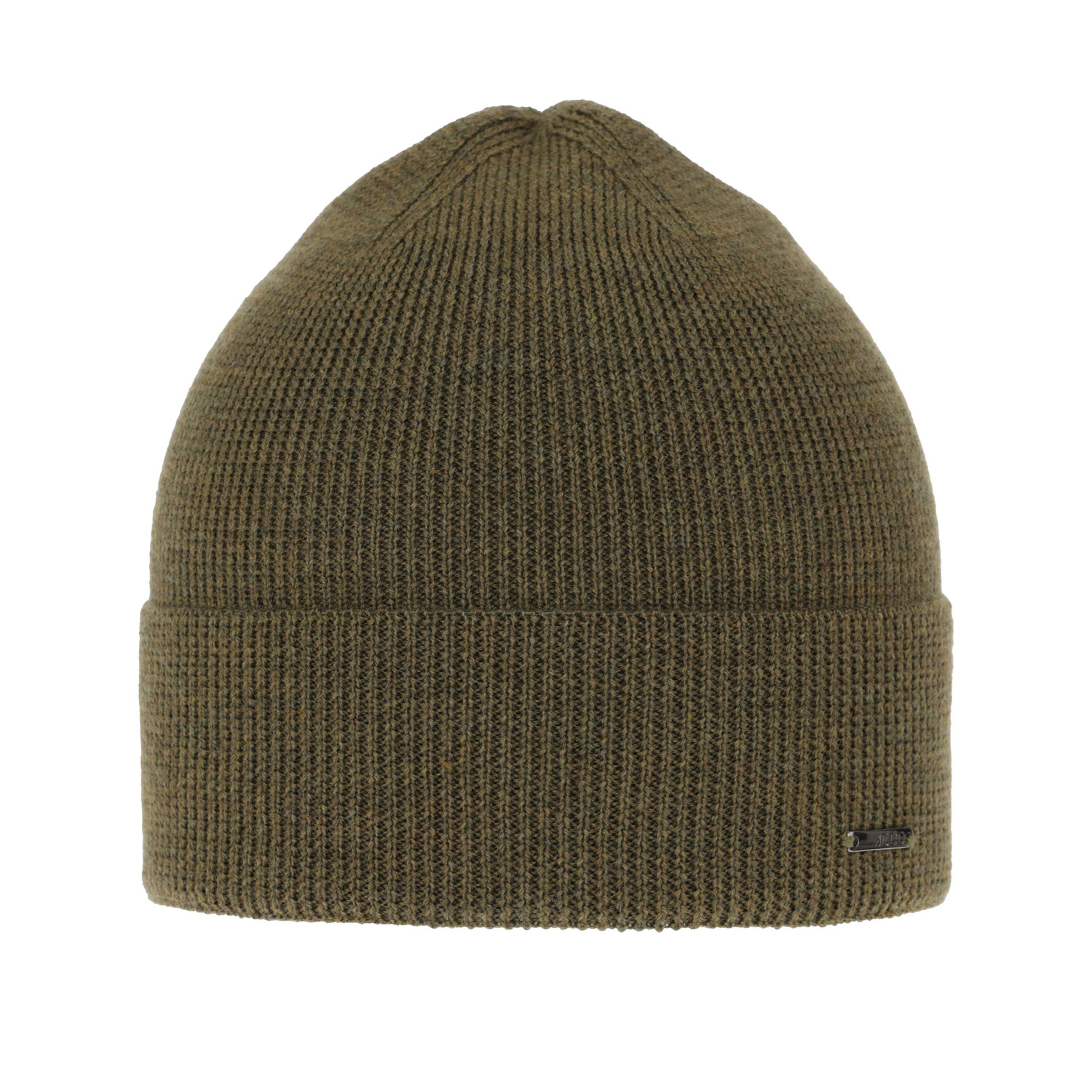 Czapka zimowa męska, zielona, 100% wełniana merino, Memfis