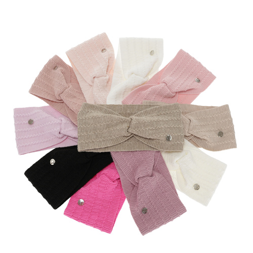 Opaska jesienna, wiosenna dla dziewczynki, kremowa Elettra