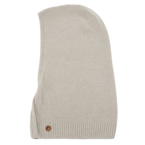 Kominiarka jesienna, zimowa, damska, beżowa, wełna merino z kaszmirem, Kiruna 