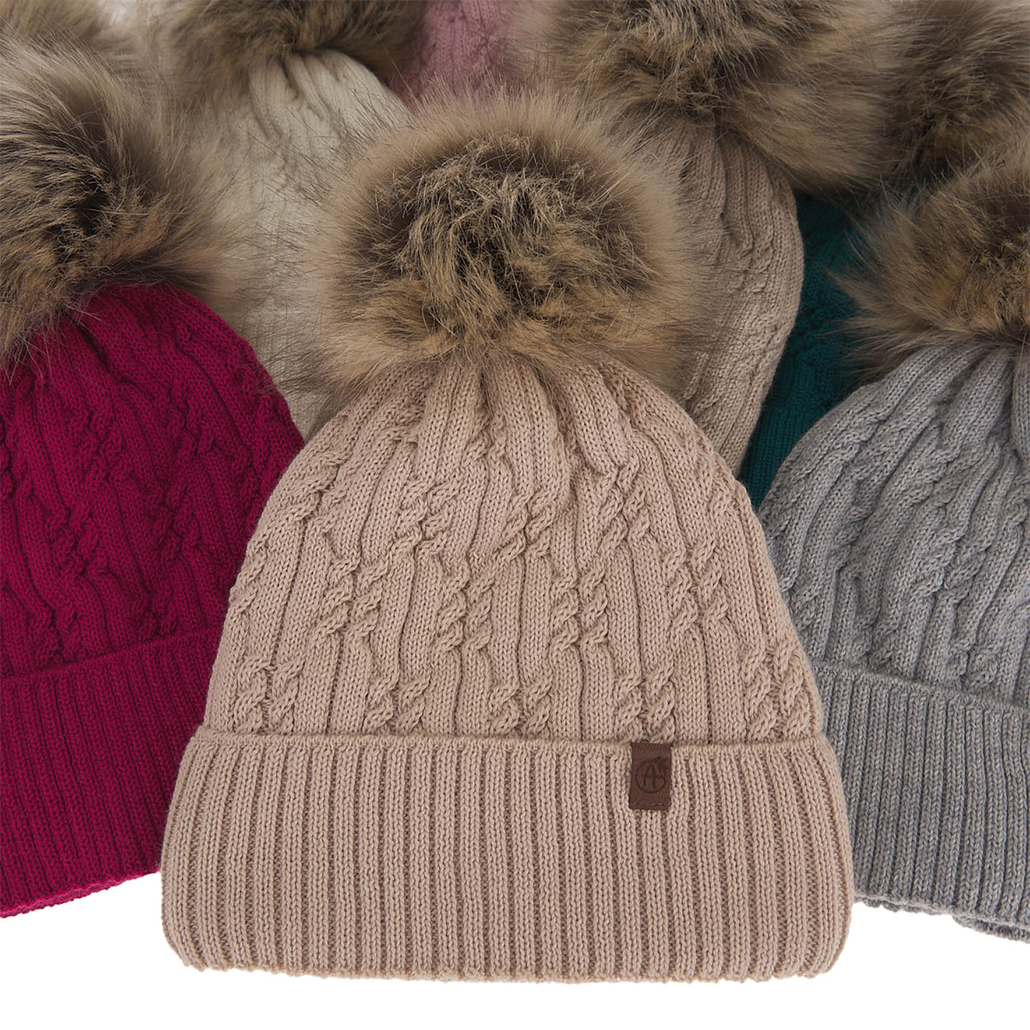 Czapka zimowa damska, szmaragdowa, z wełną merino Larida