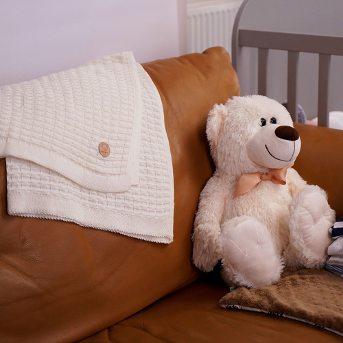 Kocyk bambusowy dla dziecka, niemowlaka, szary, delikatny Misio