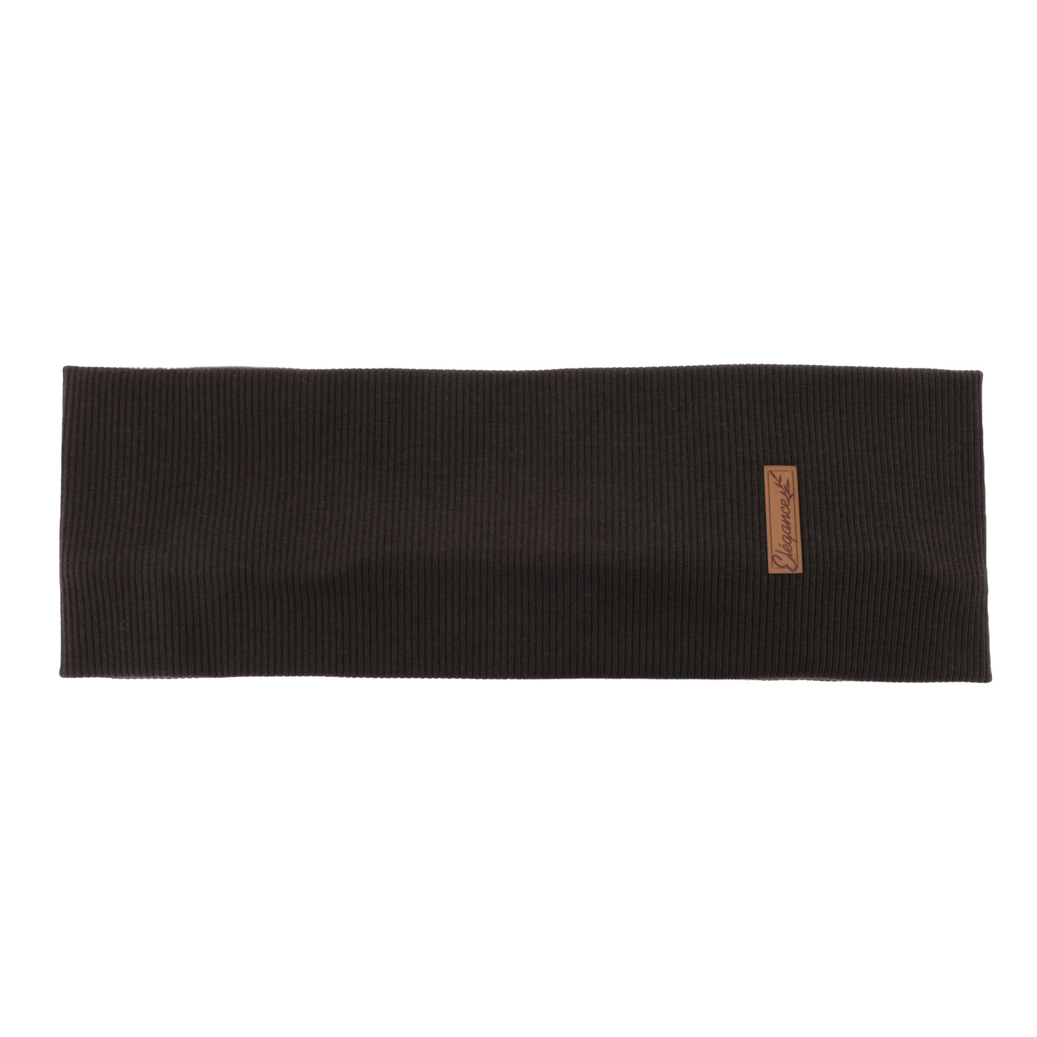 Opaska jesienna, wiosenna, damska, ciemnobrązowa, bawełniana Sharon