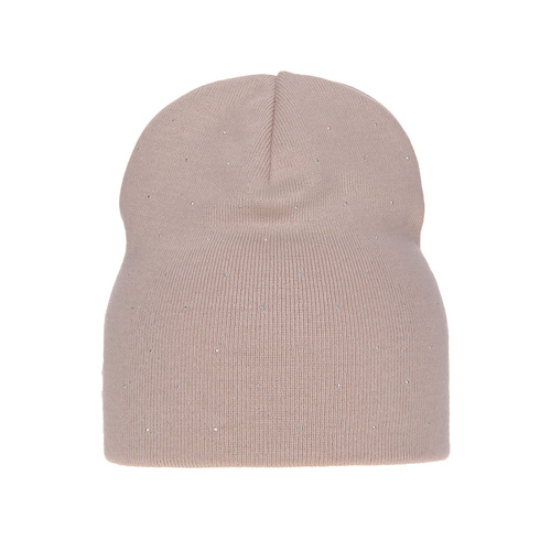 Czapka damska jesienna, wiosenna, beżowa Grecja