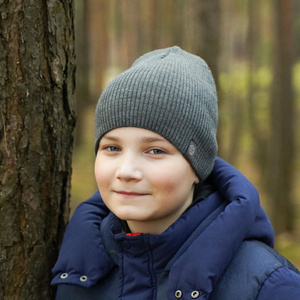 Czapka zimowa dla chłopca, zielona, Imbir