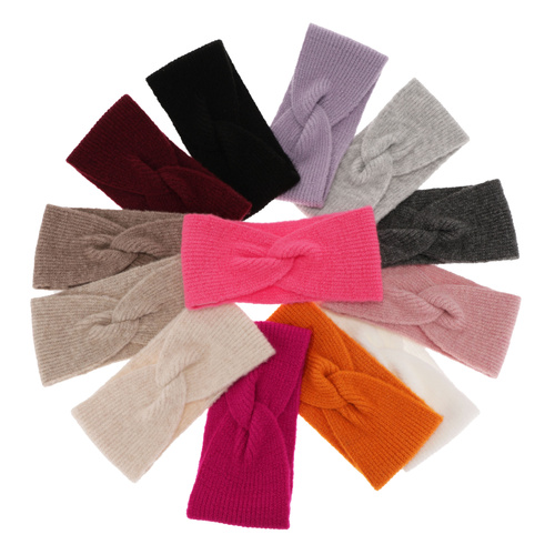 Opaska zimowa damska, beżowa, Florence