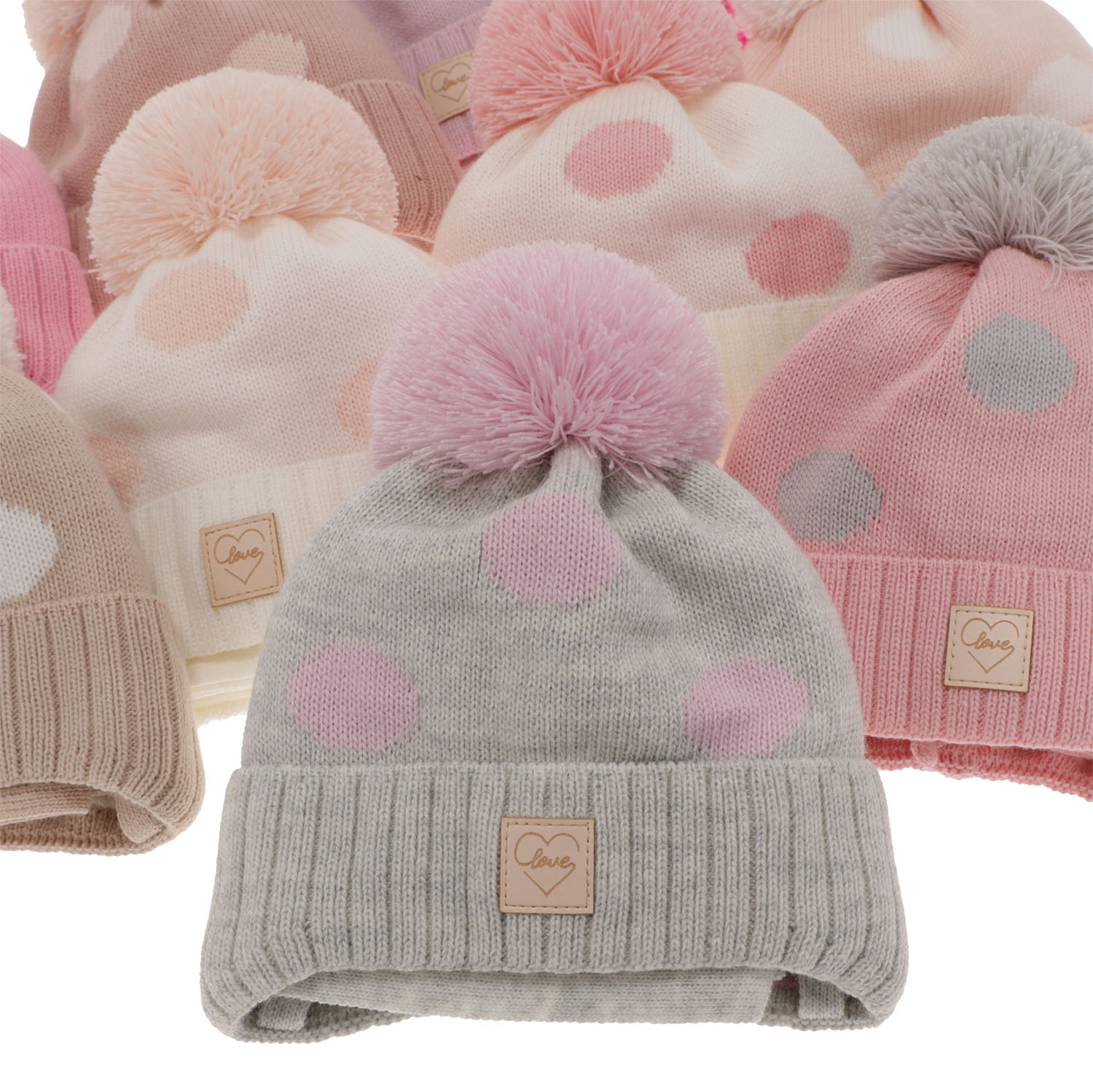 Czapka i szalik dla dziewczynki zimowy komplet, liliowy, wiązany Agostina