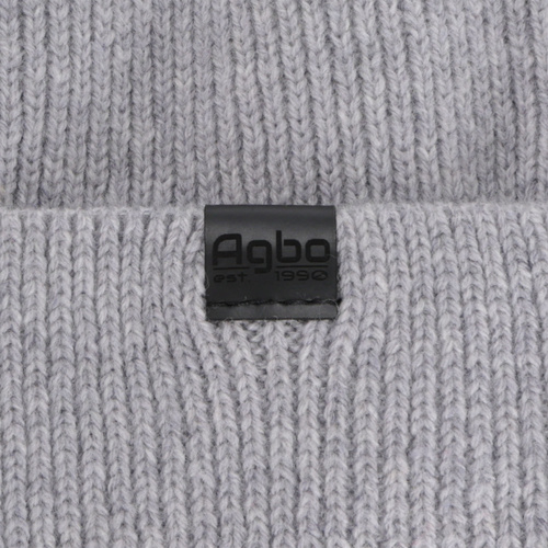 Czapka zimowa męska, szara, wełna merino z kaszmirem, Arwen