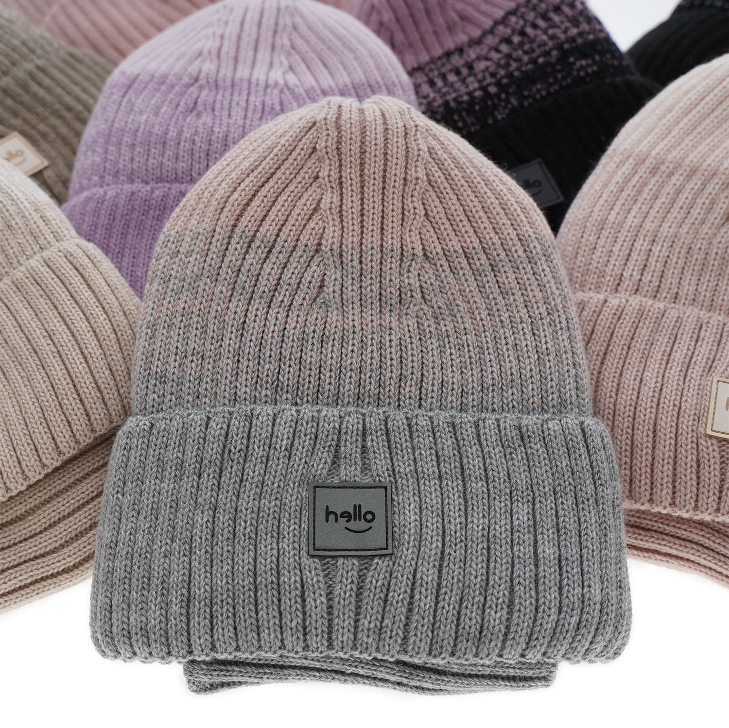 Czapka i komin dla dziewczynki zimowy komplet, fioletowy Tasha