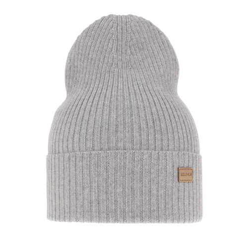 Czapka damska zimowa, wiosenna, szara, 100% wełniana merino, Sophie