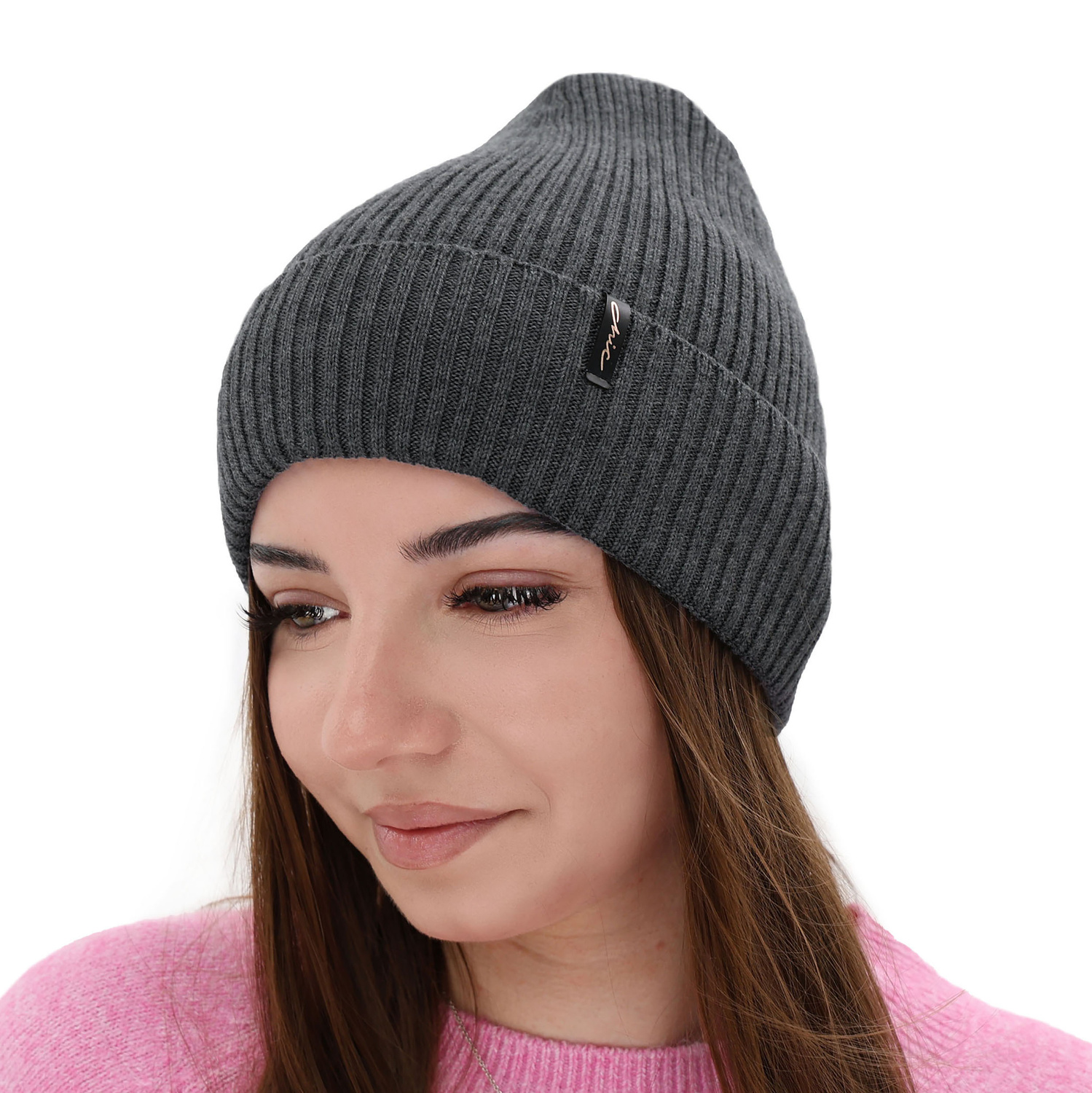 Czapka zimowa damska, kremowa, 100% wełniana merino Megan