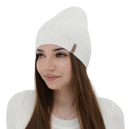 Czapka damska wiosenna, jesienna, z bawełną, khaki, Mirona