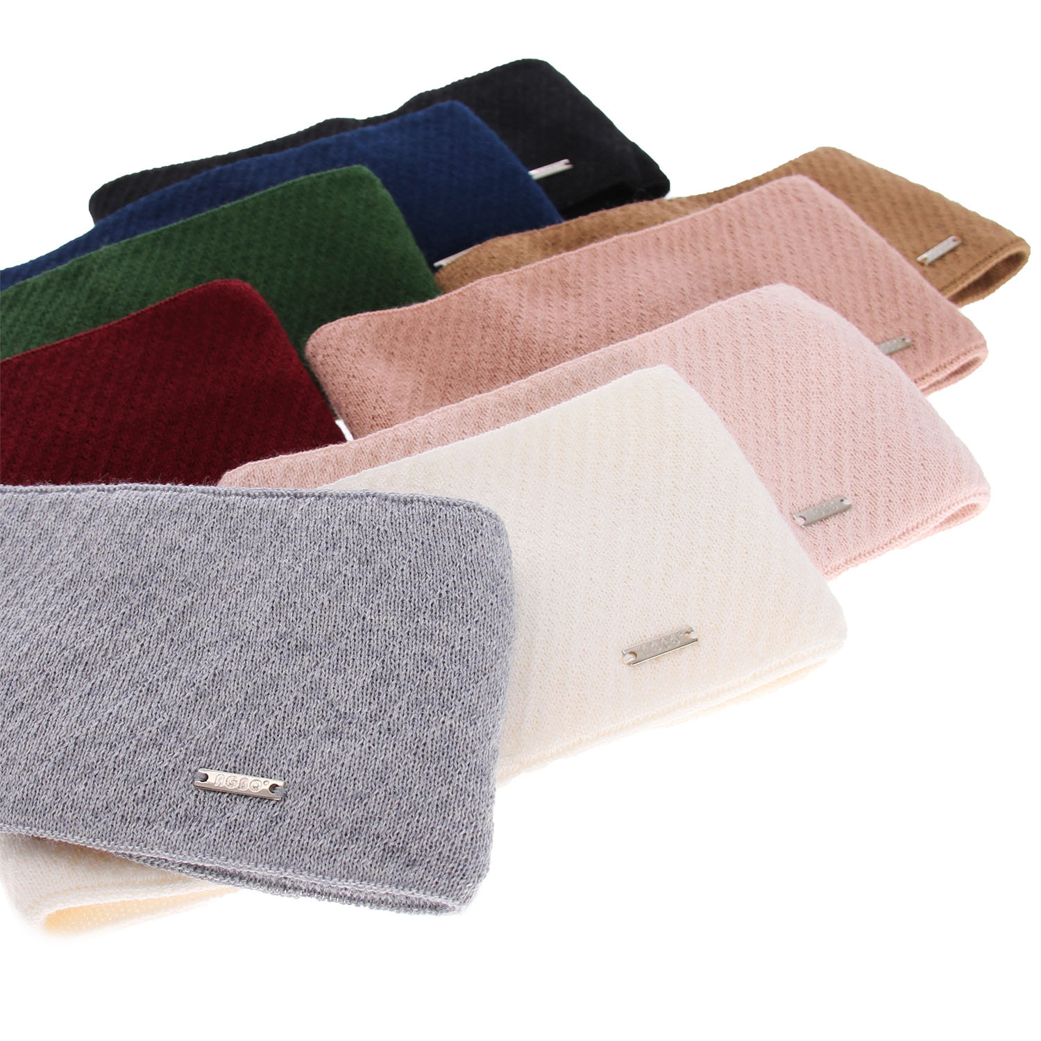 Opaska zimowa damska, camel, z wełną merino Katrina