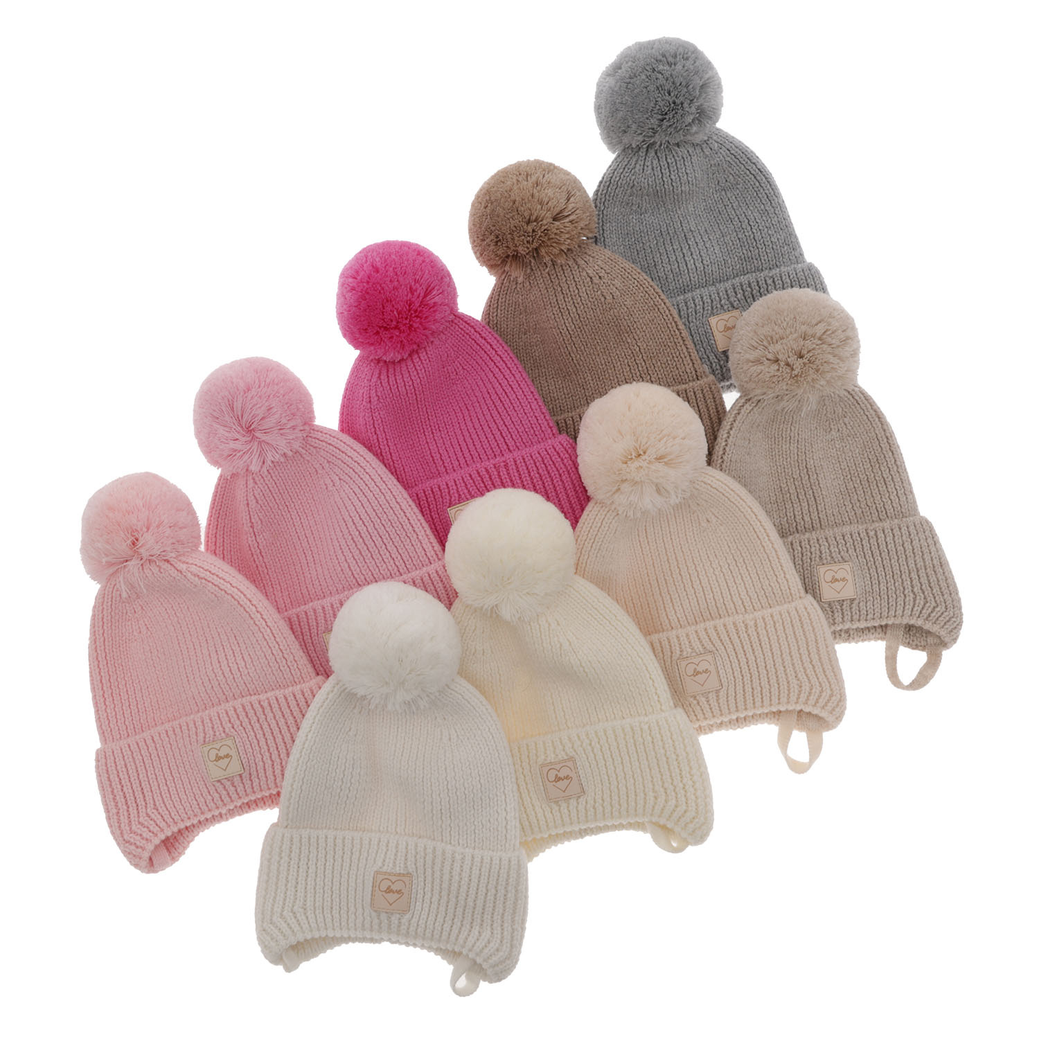 Czapka zimowa dla dziewczynki, szara, 100% wełniana merino, podszyta wełnianym polarem, Havana