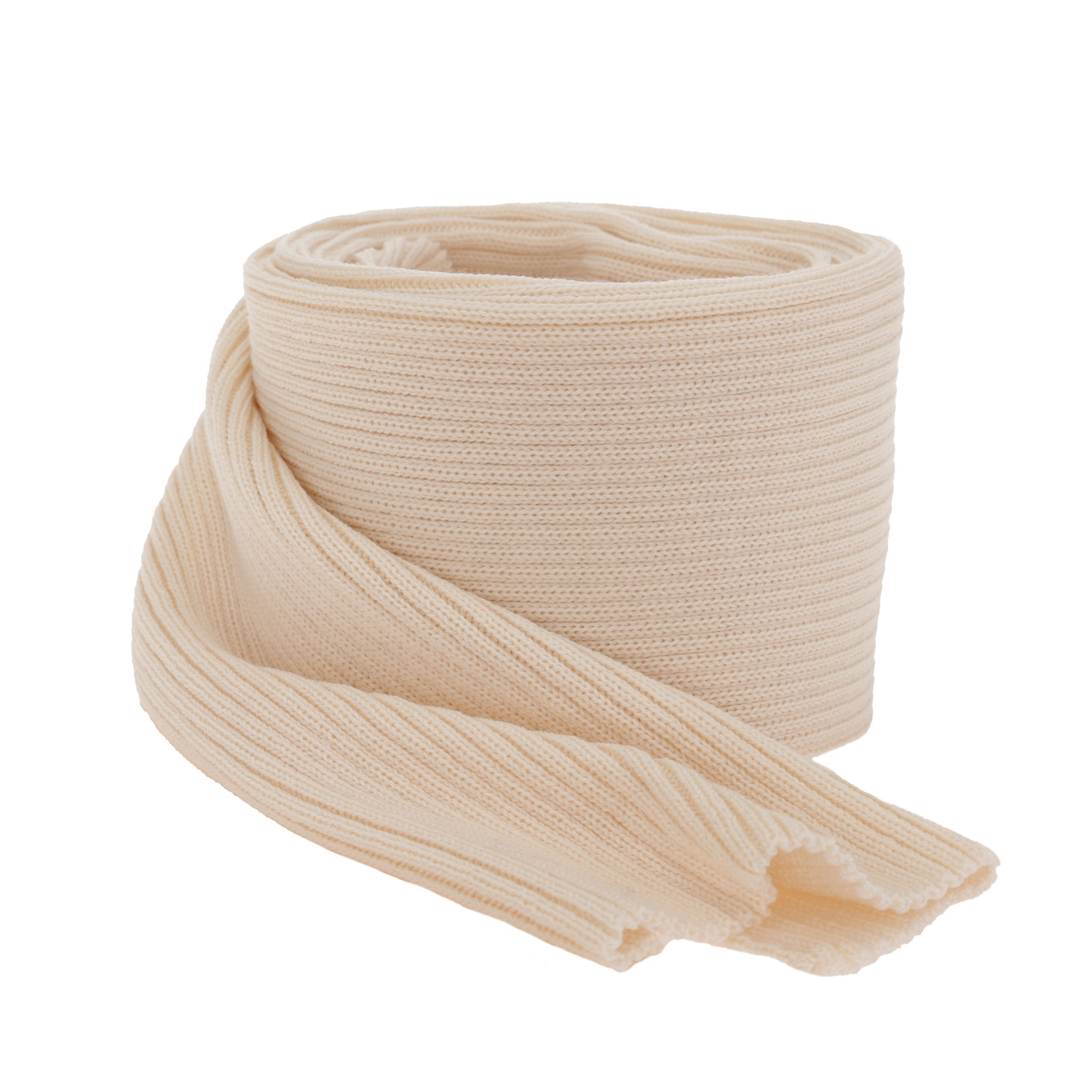 Szalik zimowy damski, kremowy, 100% wełniana merino, Jessica