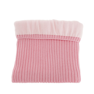 Komin zimowy dziecięcy, różowy, 100% wełniany merino Abra