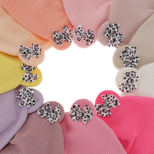 Czapka i komin dla dziewczynki jesienny, wiosenny komplet, z bawełną, różowy, ozdobny Nicolette