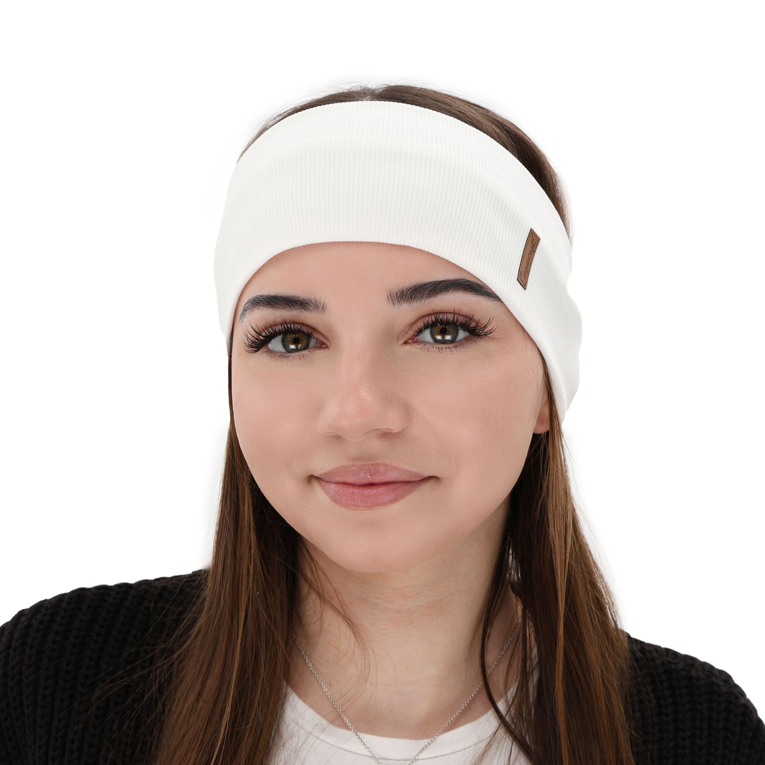 Opaska jesienna, wiosenna, damska, szara, bawełniana Sharon