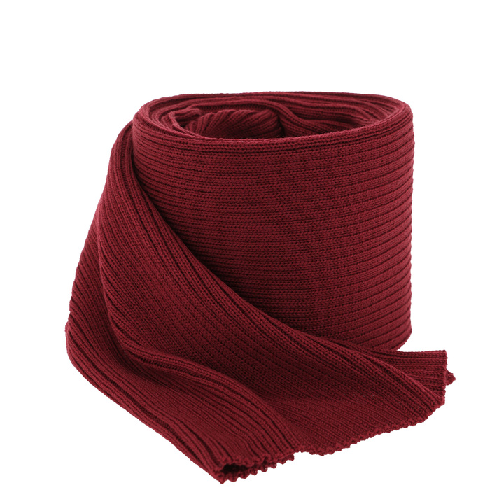 Szalik zimowy damski, bordowy, 100% wełniana merino, Jessica