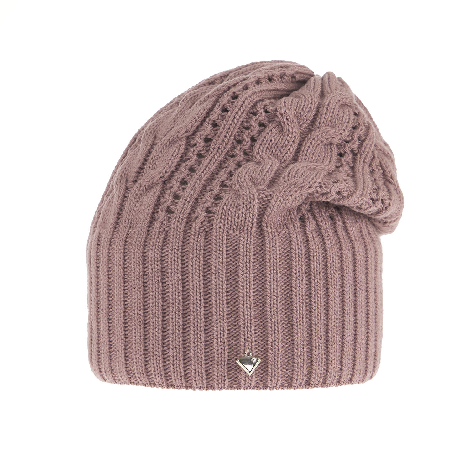 Czapka zimowa damska, wrzosowa, elegancka Sarysa