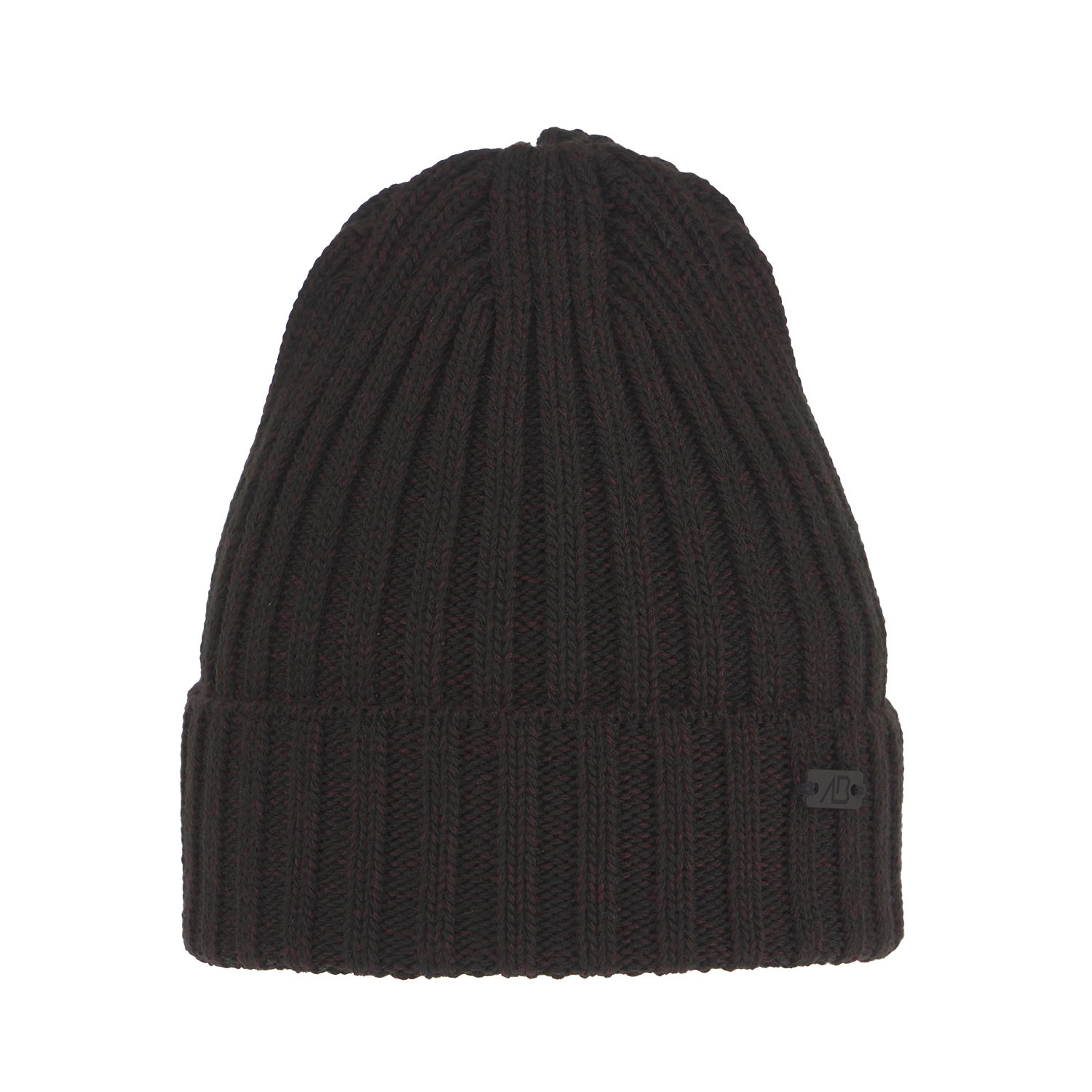 Czapka zimowa męska, bordowa, z wełną merino, Timon