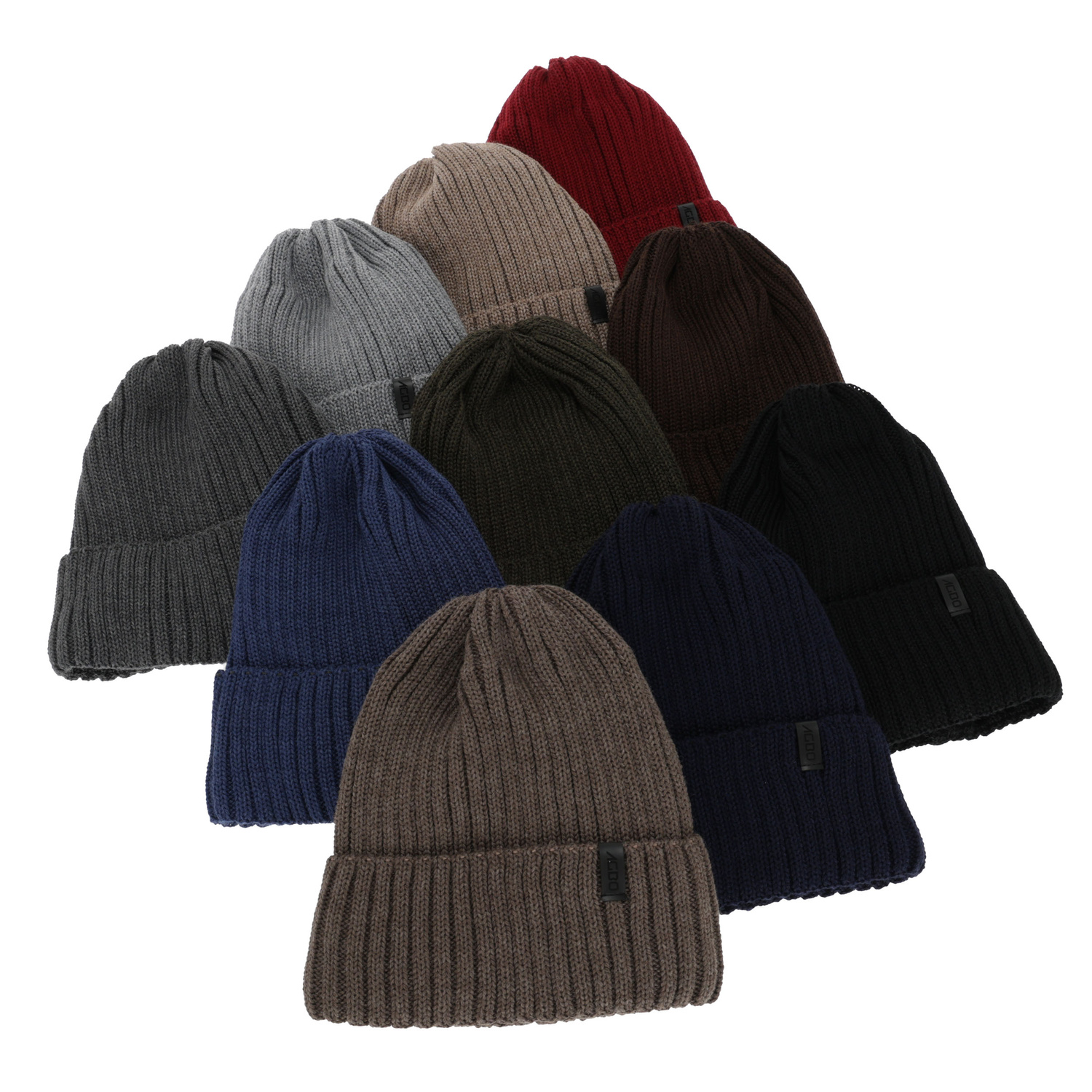 Czapka zimowa męska, jasnoszara, z wełną merino, Tyrol