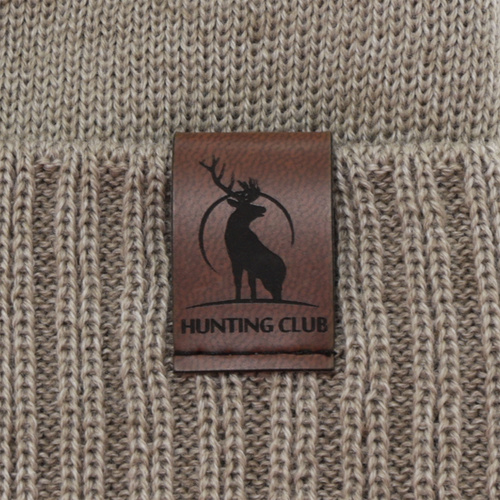 Czapka zimowa męska, granatowa, z wełną merino, Hogan