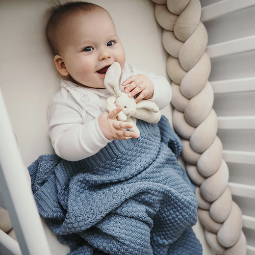 Kocyk bambusowy dla dziecka, niemowlaka, kremowy, delikatny Royal