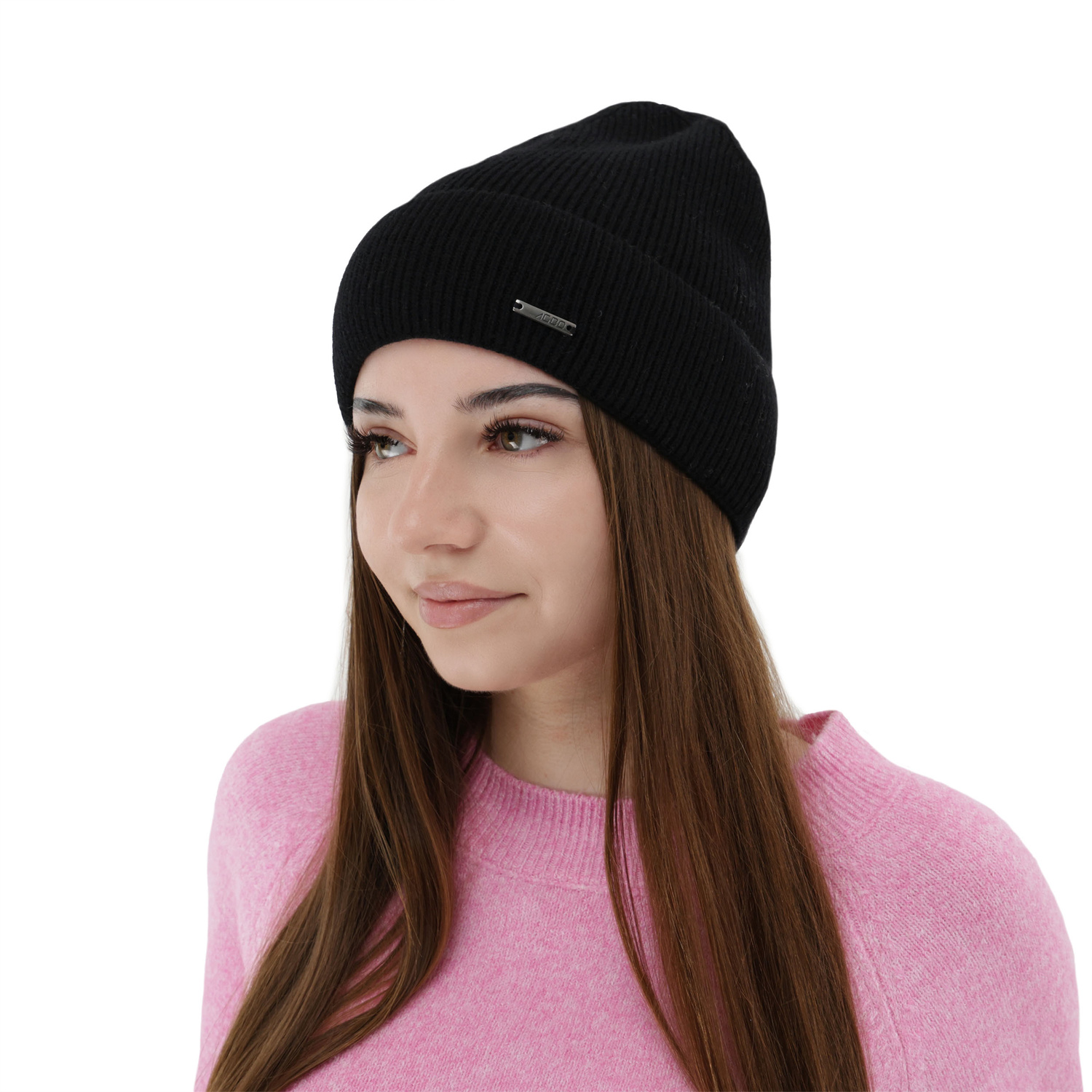 Czapka jesienna, zimowa damska, kremowa, wełna merino z kaszmirem, Sindra