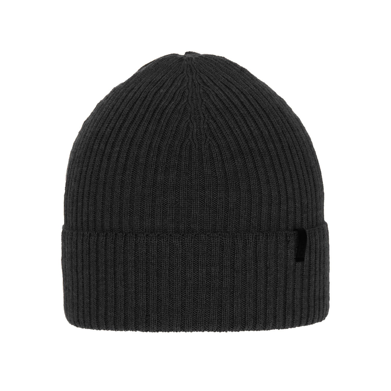 Czapka zimowa męska, ciemnoszara, 100% wełniana merino Thorin