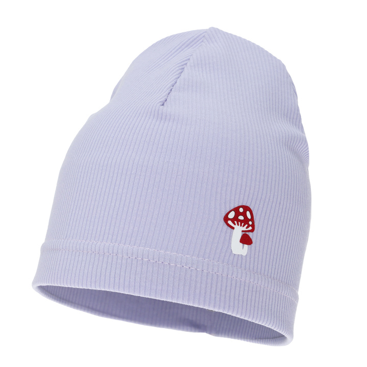 Czapka dla dziewczynki jesienna, wiosenna, fioletowa, bawełniana Balma