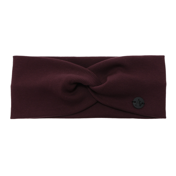 Opaska jesienna, wiosenna, damska, burgundowa, bawełniana Auri