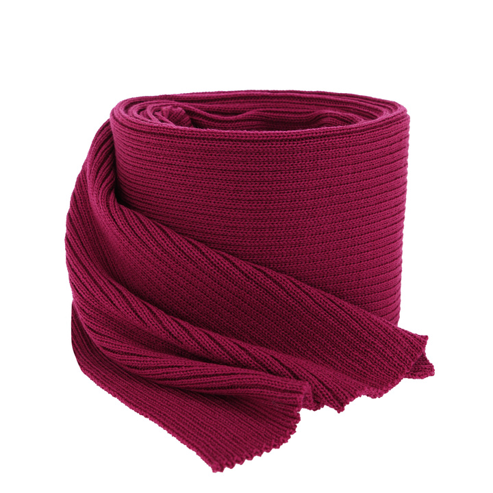 Szalik zimowy damski, amarantowy, 100% wełniana merino, Jessica