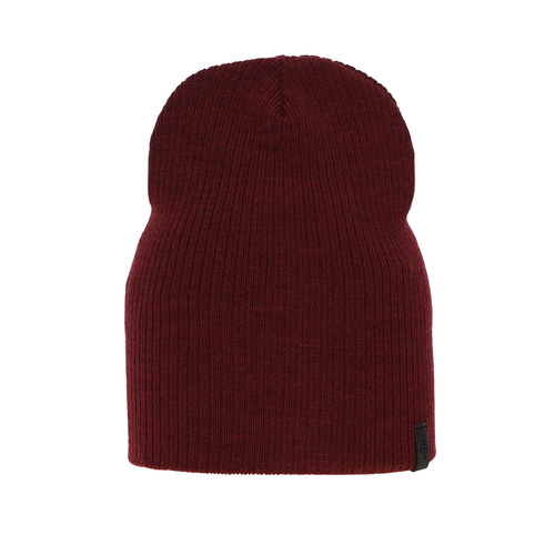 Czapka jesienna, wiosenna damska, bordowa, Merci