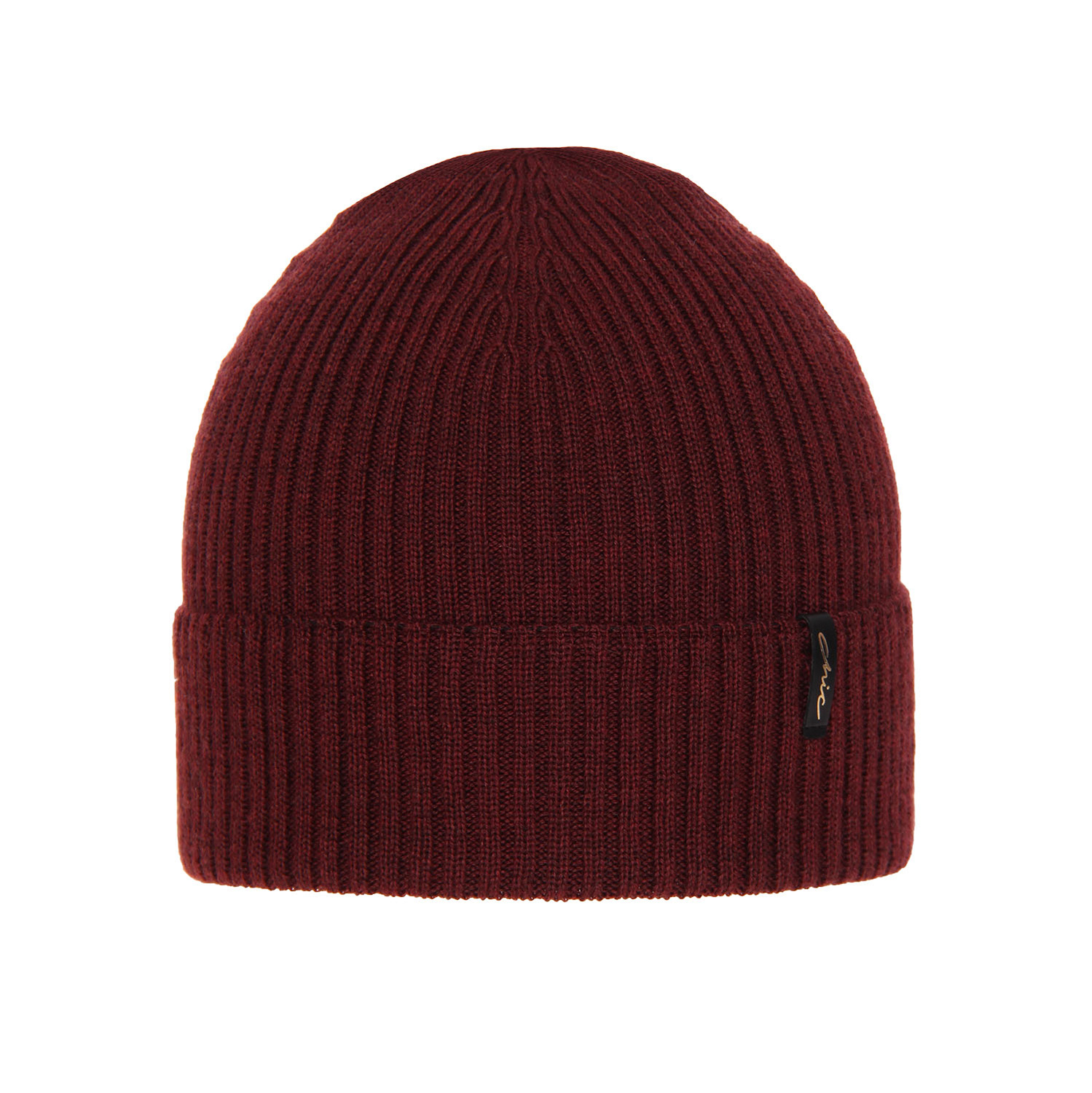 Czapka zimowa damska, bordowa, 100% wełniana merino, Megan