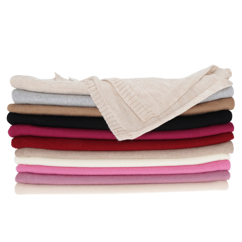 Szalik zimowy damski, bordowy, 100% wełniany merino Elonia