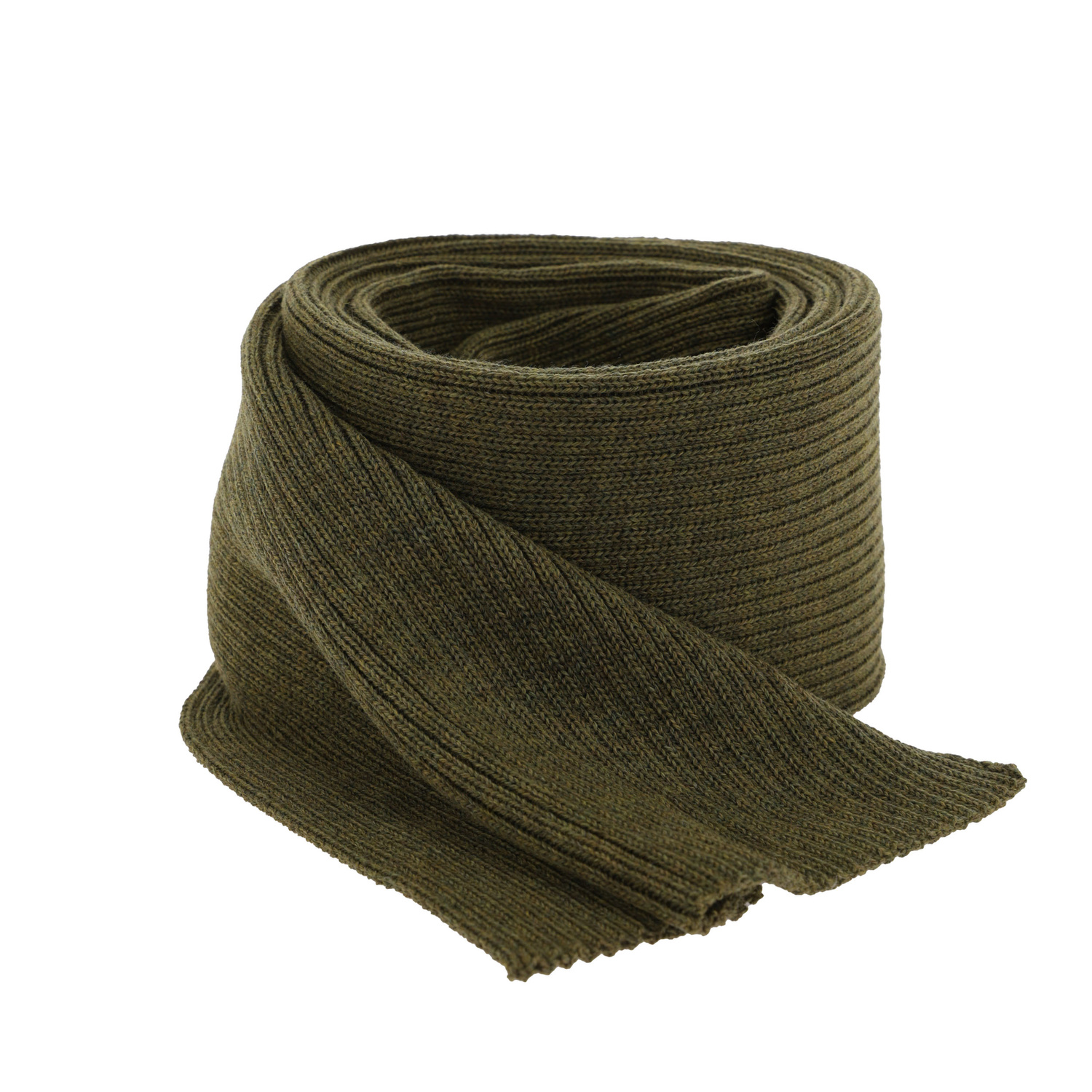 Szalik zimowy męski, khaki, 100% wełniana merino Brayan