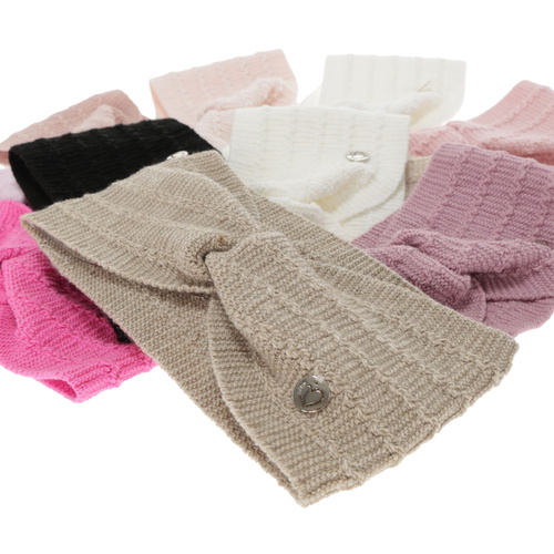 Opaska jesienna, wiosenna dla dziewczynki, różowa Elettra