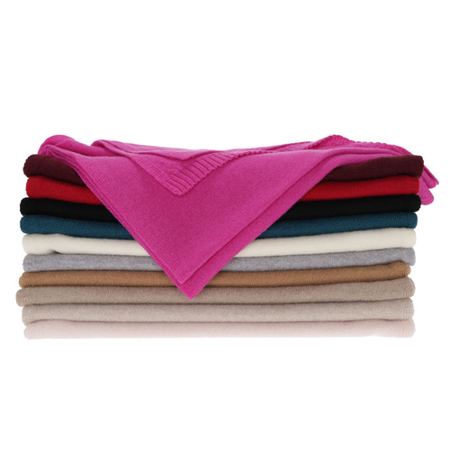 Szalik zimowy damski, camel, wełna merino z kaszmirem, Irenia